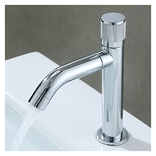 Grifo de lavabo negro cromo de acero inoxidable single cold tap 4