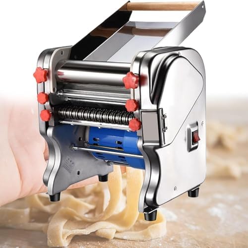 Commercial Electric Dough Mixer Stand Mixer for Pasta & Noodle Making, Stainless Steel, Adjustable Thickness 0.3-20mm, Household & Professional Use, FKM160