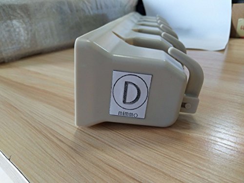 D-Mimmo Broom Mop Holder 5 Slots Wall Mounted Hanging Hardware Included Home Storage Solutions