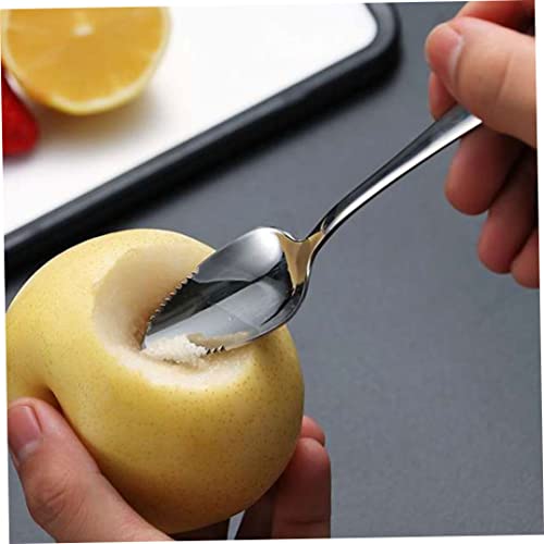 Grapefruit lepels zilveren roestvrij staal half gekartelde fruit dessert snijsters 2 stks voor doe -het -zelf - Image 6