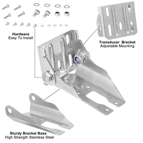 Image of 010-12784-02 Heavy Duty Transducer Mount Bracket, Transom Mount Bracket Compatible with Garmin Panoptix Transducer LVS32