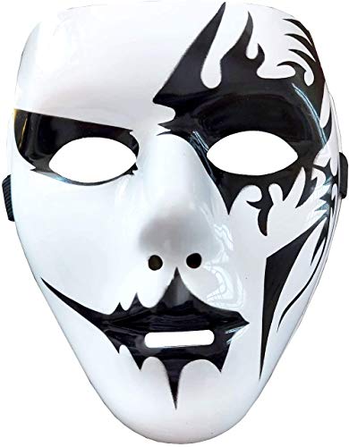 KIRALOVE - Masque Pierrot Hip Hop Street Dance Carnaval Halloween femme homme Jabbawockeez Fantasma Kiss Joker Bianca Costume modèle 5 Cover