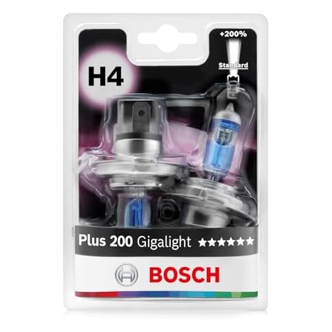 Bosch H4 Plus 200 Gigalight Halogen Bulbs Cover