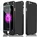 iPhone 6 Plus Case, Anole®[360 All Round Protective Case] Ultra-thin Hybrid [Tempered Glass Screen Protector] + Acrylic PC Hard Case Cover & Skin for Apple iPhone 6 Plus 5.5 Inch (Black)