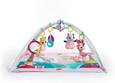 Tiny Love Gymini Deluxe, Gimnasio Infantil Evolutivo Musical 2 en 1, Desde el Nacimiento, Gimnasio Bebe con 18 Actividades, Juguete Musical Portátil, Arcos Ajustables, Tiny Princess Tales