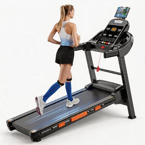 Image of 5HP Folding Portable Treadmill for Home with 12MPH, APP Connection