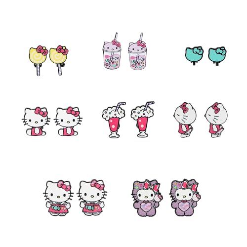 Hello Kitty 8-Pair Clip-On Earrings Set