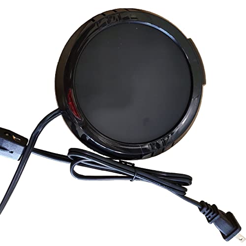 Mahitoi Large Black Jar Warmer, Felt Covered Feet, Safely Release Candle Scent, Hot Beverage, At Home, Offices, Shops, Kitchen, On/Off Switch With Light Indicator, One Pack Candle Warmer Plate #TOP9