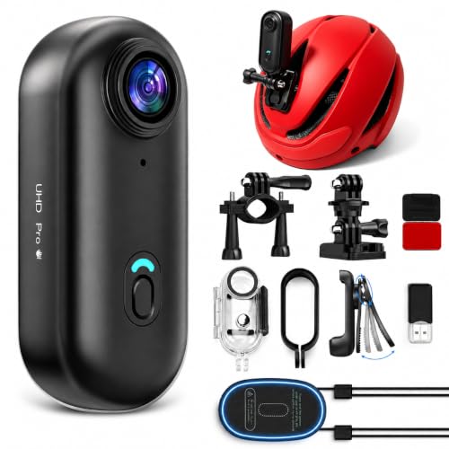 Image of JETO 4K Mini Body Camera 64GB, EIS Motorcycle POV Camera
