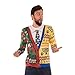 Faux Real Men's Half Ugly Holiday Sweater