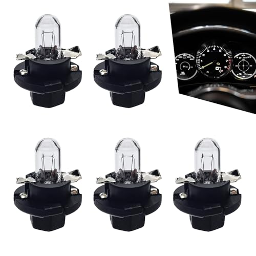 Bombillas LED T5 para tablero coche 12V 1.2W blanco 5 unidades miniatura 1