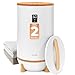 SereneLife Hot Towel Warmer Bucket w/ Customized Fragrance for Bathroom and Spa, Luxury Towel Heater Gift for Him or Her, Auto Shut Off, LED Display, Fits 2 Large Towels, Blankets, Bathrobes - Bamboo