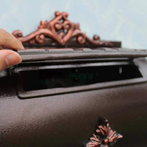 Sdgh Mailbox - Large Capacity Galvanized Steel Textured, Post Mount Mailbox Rust Resistant #TOP3