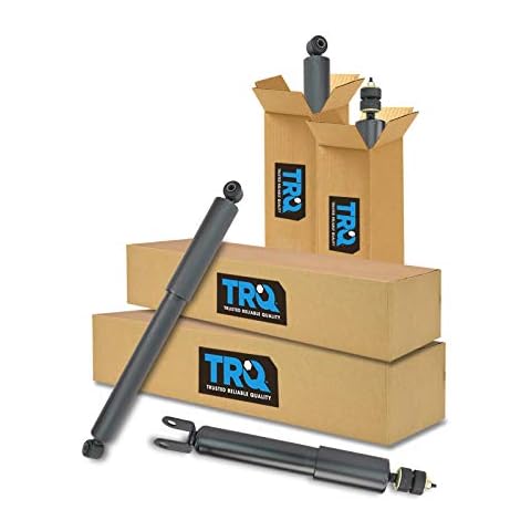 TRQ Front and Rear Shock Absorber Set Compatible with 1999-2006 Chevrolet Silverado 1500 2007 Silverado 1500 Classic GMC Sierra 1500 Sierra 1500 Classic Cover