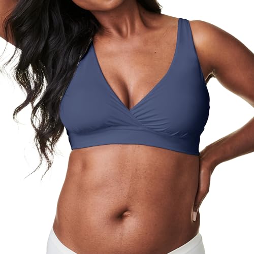 Image of Bravado Designs Everyday Bralette, Maternity Bras & Nursing Bras for Breastfeeding, Women's Wireless, Pregnancy Sleep Bra, Dusk, Small