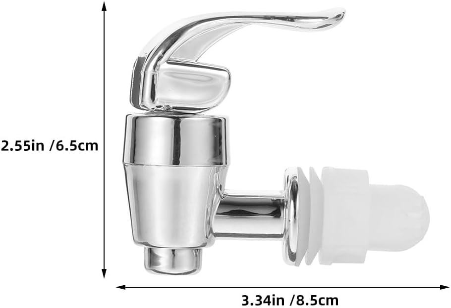 Amosfun Replacement Spigot for Beverage Dispenser – Push-Style Plastic Spout Fits 0.63–0.87 in Openings, Easy Install with Gasket, Non-Clog Valve for Juice, Beer, Tea – for Home, Party, Wedding, Picni