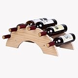 WLCNYL Estante de Madera Maciza para Botellas de Vino, Creativo, para decoración de Vino, Expositor de Vino, Vitrina, botellero, botellero, Puente de Arco Europeo, botellero Simple, Moderno para sa