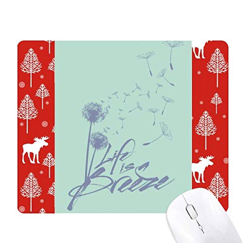 Affiche fleur de pissenlit et souris des bois pour revivre la magie d'un Noël en forêt