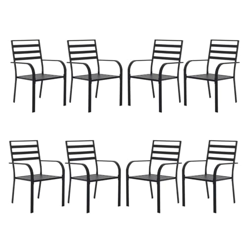 Patio Dining Chairs Set of 8