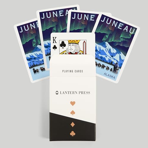 Lantern Press naipes poker tamaño estándar 52 cartas miniatura 6