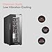 Cookology CWTE12BK 12 Bottle Thermo Electric Wine Cooler and Chiller for Counter Top, Digital Temperature Control, Less Noise and No Vibration - in Black