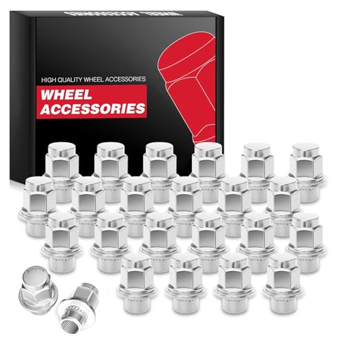 Image of M12x1.5 Lug Nuts, 24pcs 12mmx1.5 Thread Close End Mag Seat Style Lug Nut 1.46 inch Tall 13 /16 inchHex, Compatible with Toyota 1997-2019 Tacoma,1997-2019 Camry,1999-2019 Sienna,1997-2019 4Runner