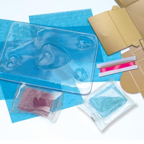 Small World Toys Creative Mini Heart Soap Making Kit, 2 Colours, DIY Craft Set including Moulds and Gift Box, Ages 6+ - Image 3