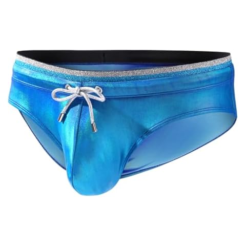 Casey Kevin Metallic Shiny Swim Briefs Cover
