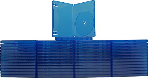 (50) Blue Game Cases - Compatible with PlayStation 4-1 Disc Capacity - 14mm - #VGBR14PS4BL (50) Blue Game Cases - Compatible with PlayStation 4-1 Disc Capacity - 14mm - #VGBR14PS4BL
