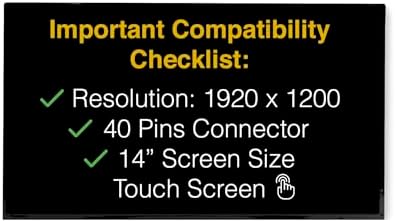 LCDBros Screen for Lenovo THINKPAD X1 Carbon GEN 13 40 Pins FHD+ 1920x1200 — view 2