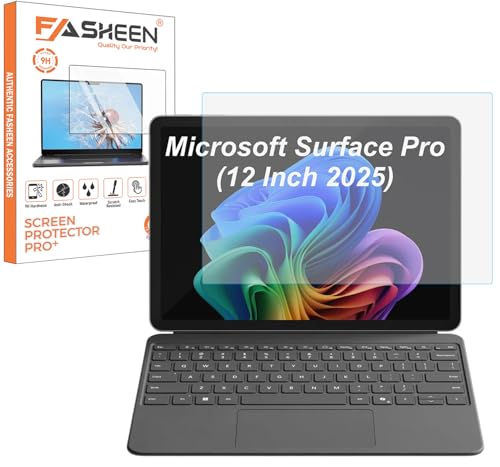 Image of FASHEEN ScreenGuard Compatible With Microsoft Surface Pro 12 Inch 2025 Flexible Fiber 9H Hardness Screen Protector Not a Tempered Glass,