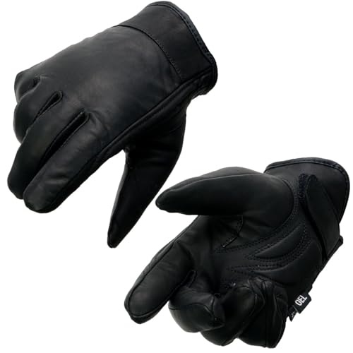 Image of Milwaukee Leather Men's Leather Motorcycle Gloves - Gel Padded Palm, Adjustable Wrist, Riding Gloves - 4X-Large