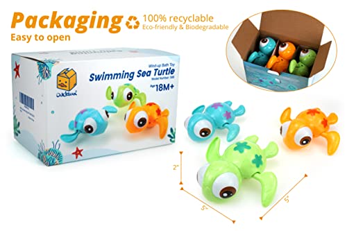 Duckboxx Xx Bath Toys Wind Up Swimming Sea Turtles For Kids 18M+ (3Pcs) #TOP4