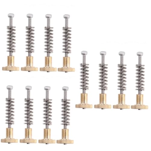 Healeved 12pcs Screws Leveling Springs for Printer Leveling Component Screw Knob for Printing Accessories