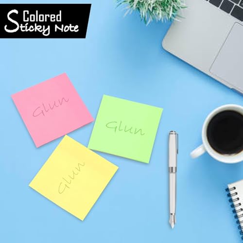 Image of Sticky Notes, 100 Sheets, Strong Adhesive, Self-Stick, Multicolour, Morandi Colors, for Notes, Organisation, and Reminders