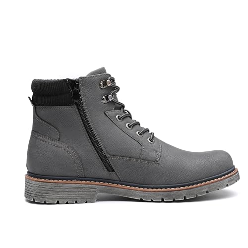 Image of DECARSDZ Men's Fashion Lace-up Casual Chukka Boots for Men Zipper Boot