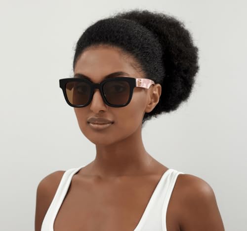 Gucci Women's Oversized Square Sunglasses, Black-Pink-Brown, One Size4