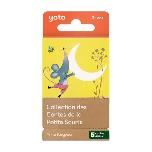 Yoto – Pack colección de cuentos del pequeño ratón, siete libros de audio para niños en francés, para escuchar en narradora nocturna Player y Mini, primeras historias y rimas de 3 a 5 años