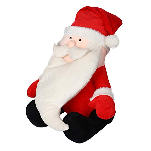 Image of HUG 'n' FEEL SOFT TOYS Santa Claus Soft Toys, Baby Toys, Kids Toy, Soft Toy, Toy for Girl, Birthday Gift for Girl, Christmas Decorations for Home, Toy Gift for Girls, Toys Gift Items, (35cm, Red)