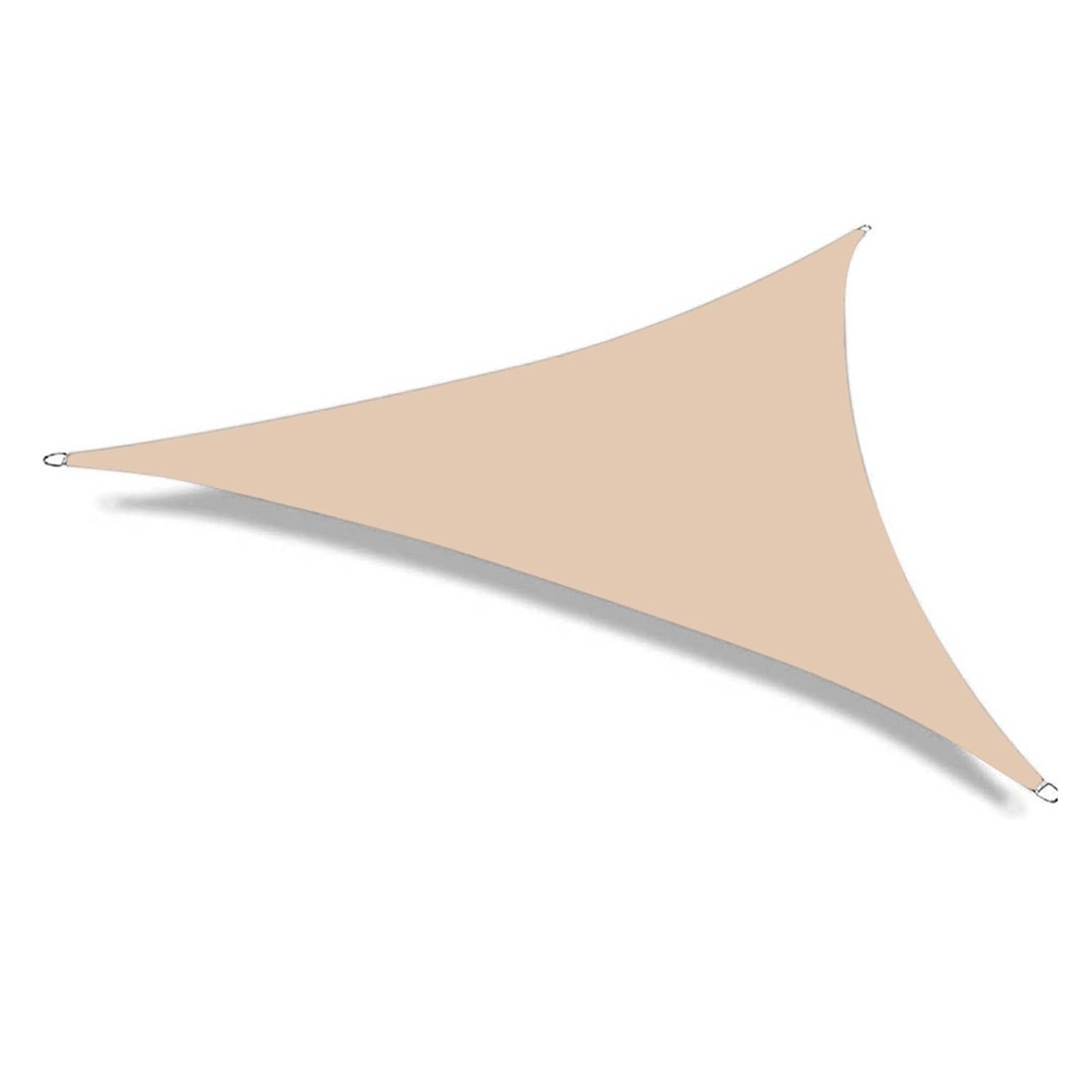 Voile d'ombrage triangulaire beige 3x3x3m imperméable pour terrasse