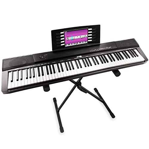 MAX KB6 Clavier électronique pour musicien confirmé avec stand, Piano numérique 88 touches, Touches semi-lourdes… - Les Beatles, Paul McCartney, John Lennon, RIngo Starr, George Harrison MAX KB6 Clavier électronique pour musicien confirmé avec stand, Piano numérique 88 touches, Touches semi-lourdes…