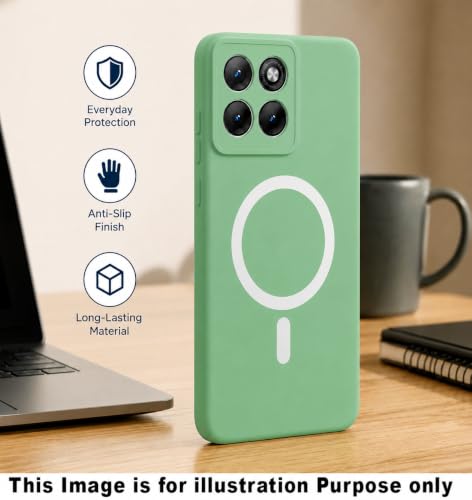 Image of Back Cover for Samsung Galaxy A57 5G Soft Matte Silicone Mag-Safe Design (Mag-Safe Not Support) Camera Protection | Slim Fit Bumper Cover