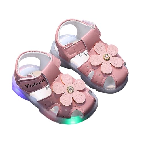 Toddler Girls PU Sandals Leather Soft Open Toe Summer Flower Princess Flat Shoes Beach Outdoor Footwear