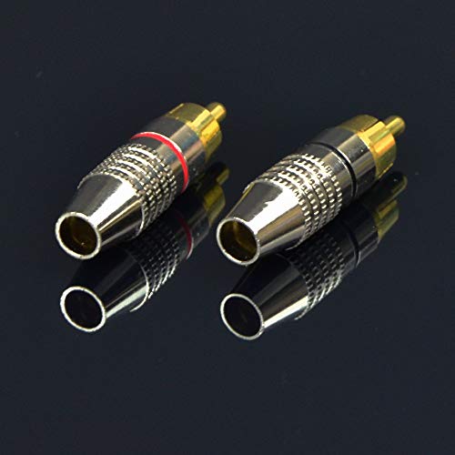 Image of CNCESS CESS-075-1f Heavy Duty Waterproof Phono RCA Male to Male Patch Cable (1 FT)