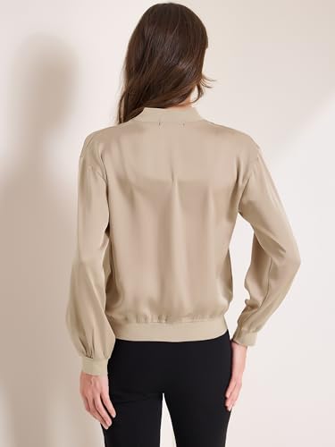 Allegra K Women's Jacket Zip Up Coat Long Sleeve Outerwear Casual Lightweight Top4