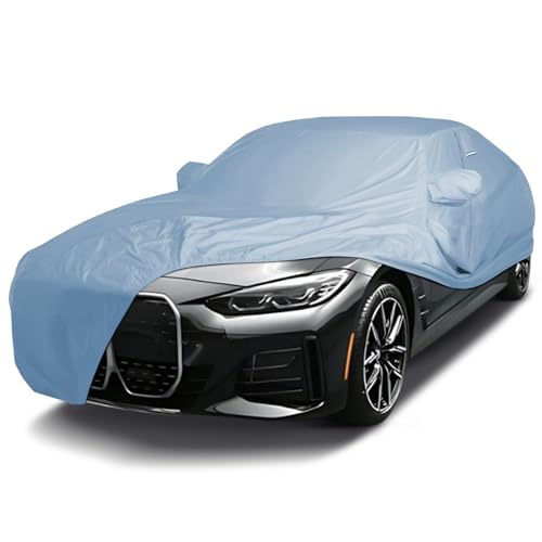 Image of iCarCover Premium Car Cover for 2022-2026 BMW i4 Heavy Duty Waterproof All-Weather Automobiles Custom Fit Indoor Outdoor UV Snow Protection Covers with Straps and Bag