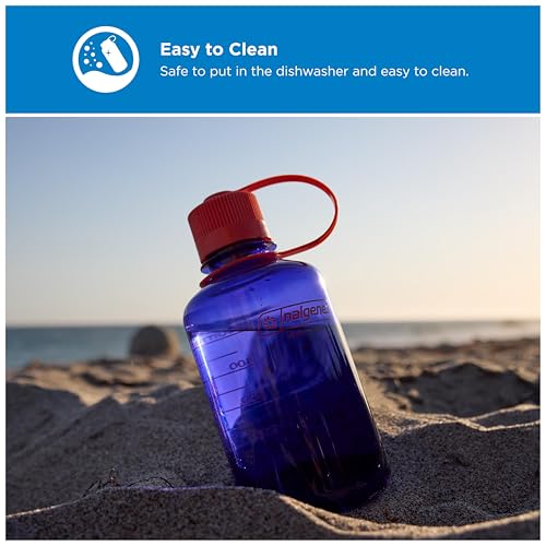 Image of Nalgene 16 oz Narrow Mouth Water Bottle, Periwinkle