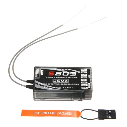 LICHIFIT 6 Channels 2.4GHz S603 Aircraft Receiver for JR/Spektrum DSM-X DSM2 Remote Control Ultra Long Range 6CH 3.5-9.6V Receiver