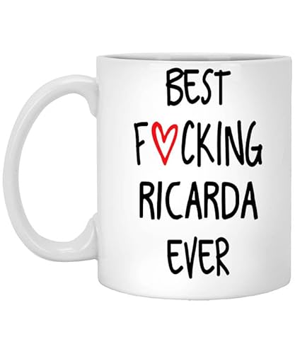 Custom Coffee Mug, Funny Custom Gifts, Fucking Ricarda Ever Mug, Personalized Gift, Custom Cup, Personalized Coffee Mug, Customized Gift 354595