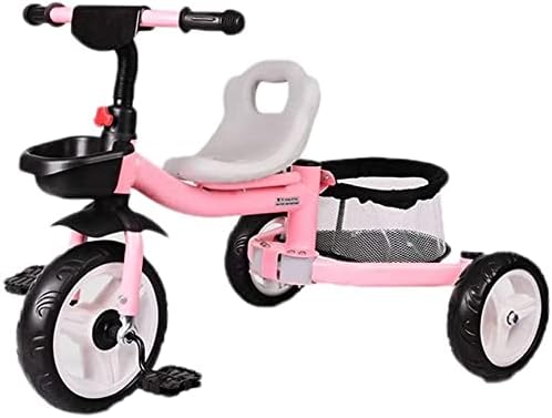 NUBAO Stroller Wagon Children Trike Kid Outdoor Blue Trike Beginner 3 in 1 Pink Tricycles 3 Modes 3-8 Years Old Boys Girls Tricycles Green with Rear Basket (Color : Blue) Over 1 Year Old Girl Gifts